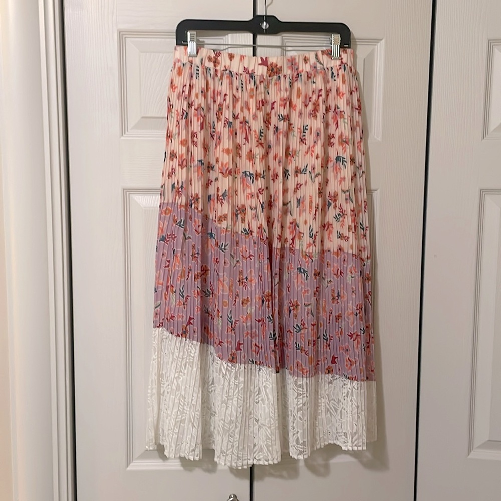 Anthropologie Floral Skirt